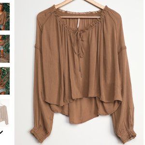 Free People Banda blouse in Gold